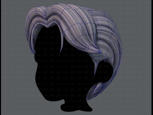 3d hair style for boy v41 3D Model