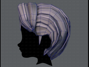 3d hair style for boy v41 3D Model