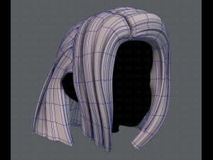 3d hair style for girl v49 3D Model