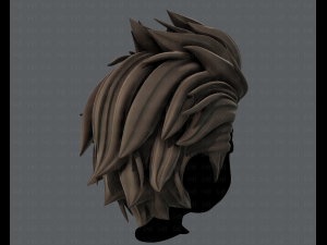 3d hair style for boy v42 3D Model