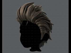3d hair style for boy v42 3D Model