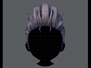 3d hair style for boy v42 3D Model
