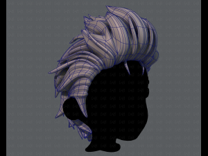 3d hair style for boy v42 3D Model