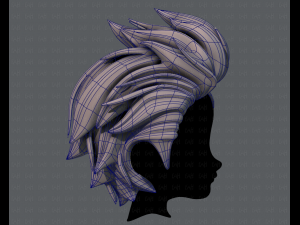 3d hair style for boy v42 3D Model