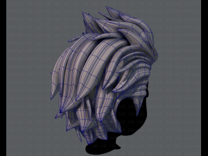 3d hair style for boy v42 3D Model