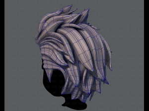 3d hair style for boy v42 3D Model
