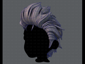 3d hair style for boy v42 3D Model