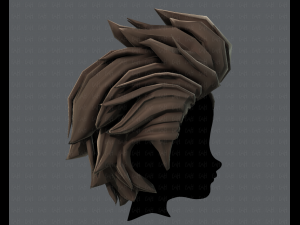 3d hair style for boy v42 3D Model