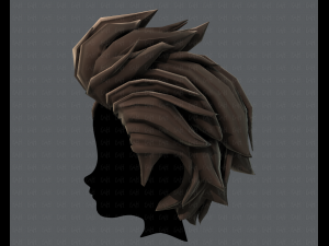3d hair style for boy v42 3D Model