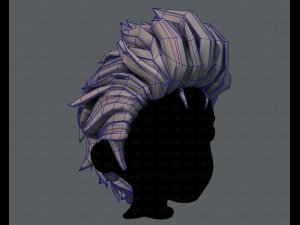 3d hair style for boy v42 3D Model