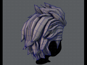 3d hair style for boy v42 3D Model