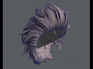 3d hair style for boy v42 3D Model