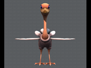 ostrich v01 3D 模型