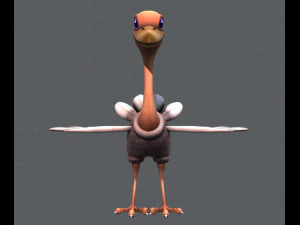 ostrich v01 3D Model