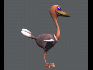 ostrich v01 3D 模型
