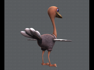 ostrich v01 3D 模型