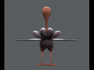 ostrich v01 3D 模型