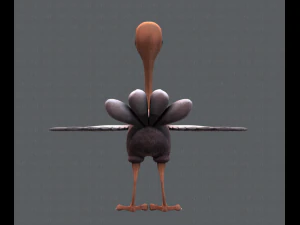 ostrich v01 3D Model