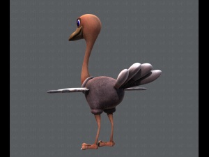 ostrich v01 3D 模型