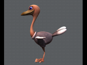 ostrich v01 3D 模型