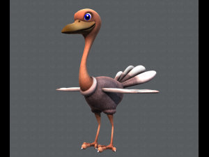 ostrich v01 3D 模型
