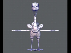 ostrich v01 3D Model