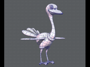 ostrich v01 3D 模型