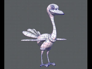 ostrich v01 3D Model