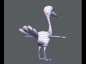 ostrich v01 3D 模型