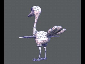 ostrich v01 3D 模型