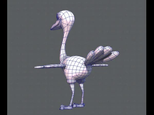 ostrich v01 3D Model