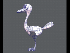 ostrich v01 3D 模型