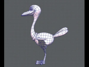 ostrich v01 3D Model