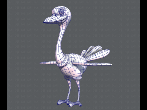 ostrich v01 3D 模型