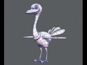 ostrich v01 3D Model