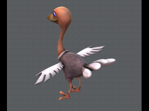 ostrich v01 3D 模型