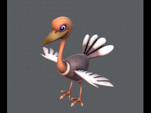 ostrich v01 3D Model