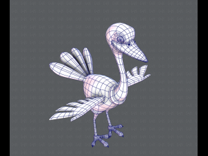 ostrich v01 3D 模型
