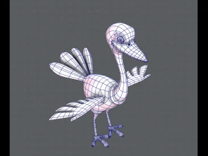 ostrich v01 3D Model