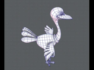 ostrich v01 3D Model