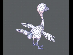 ostrich v01 3D Model