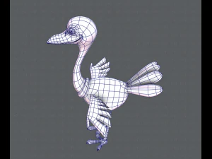 ostrich v01 3D Model