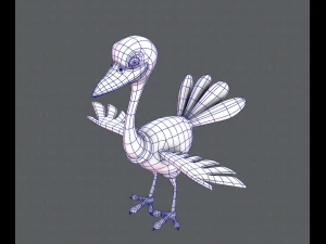 ostrich v01 3D Model