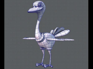 ostrich v01 3D Model