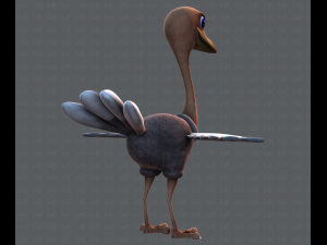 ostrich v01 3D 模型