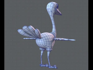 ostrich v01 3D Model