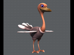 ostrich v01 3D 模型