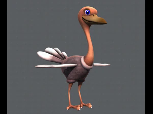 ostrich v01 3D Model