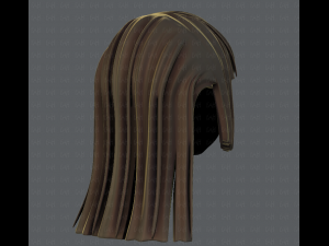 3d hair style for girl v50 3D Model