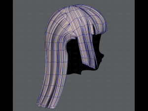 3d hair style for girl v50 3D Model